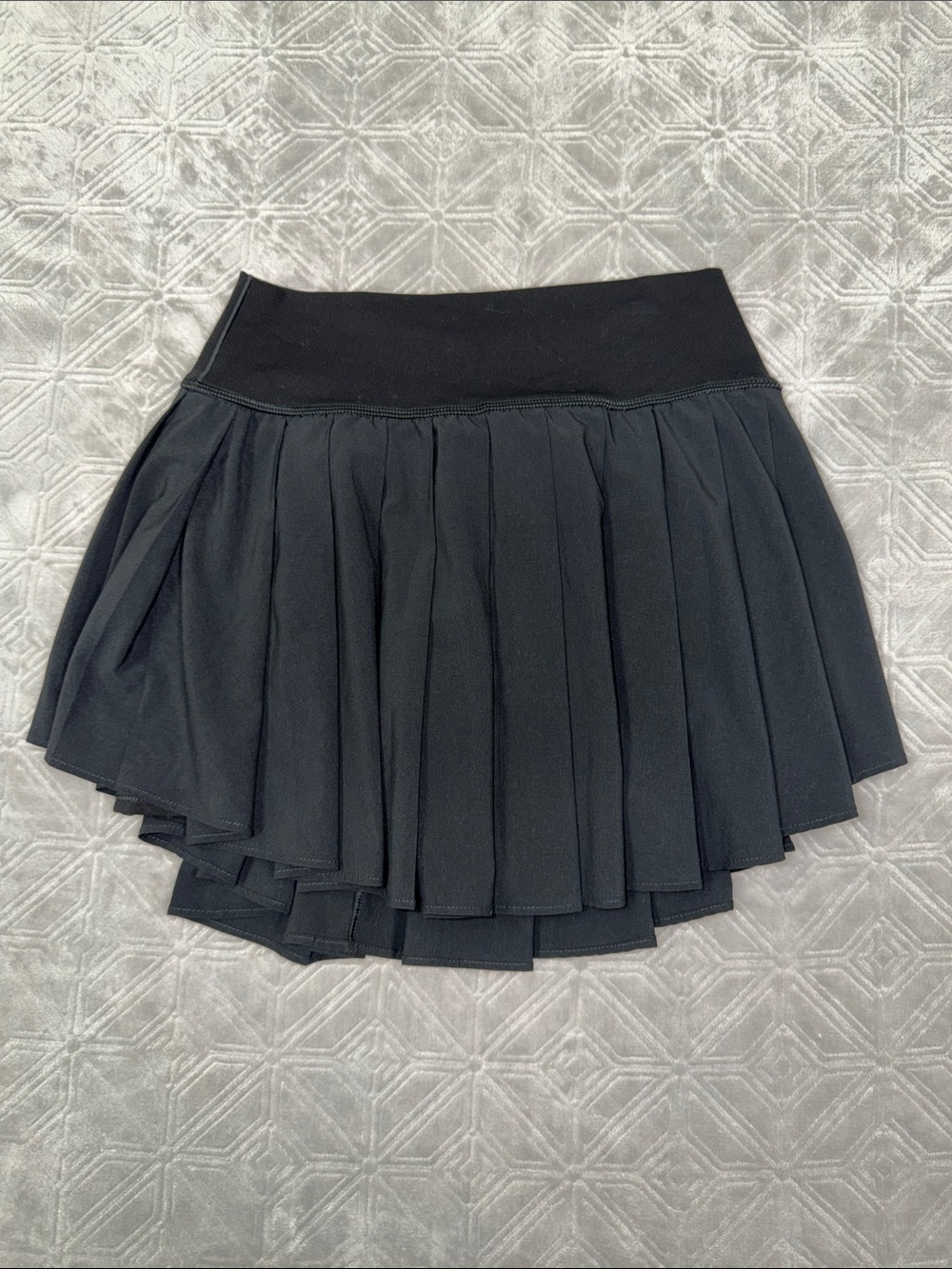 aerie Black Pleated Circle Skirt